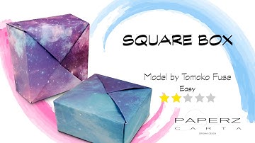 Origami - Square Box - Model by Tomoko Fuse