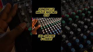 Soundcraft LX9 Analogue Mixer Input Setup