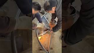Metal Pipe Joint in Frame Using Welding