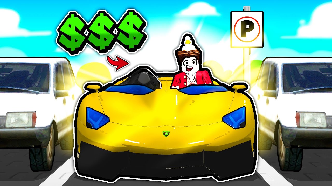 I got RICH parking CRAZY cars in Roblox Park a Car