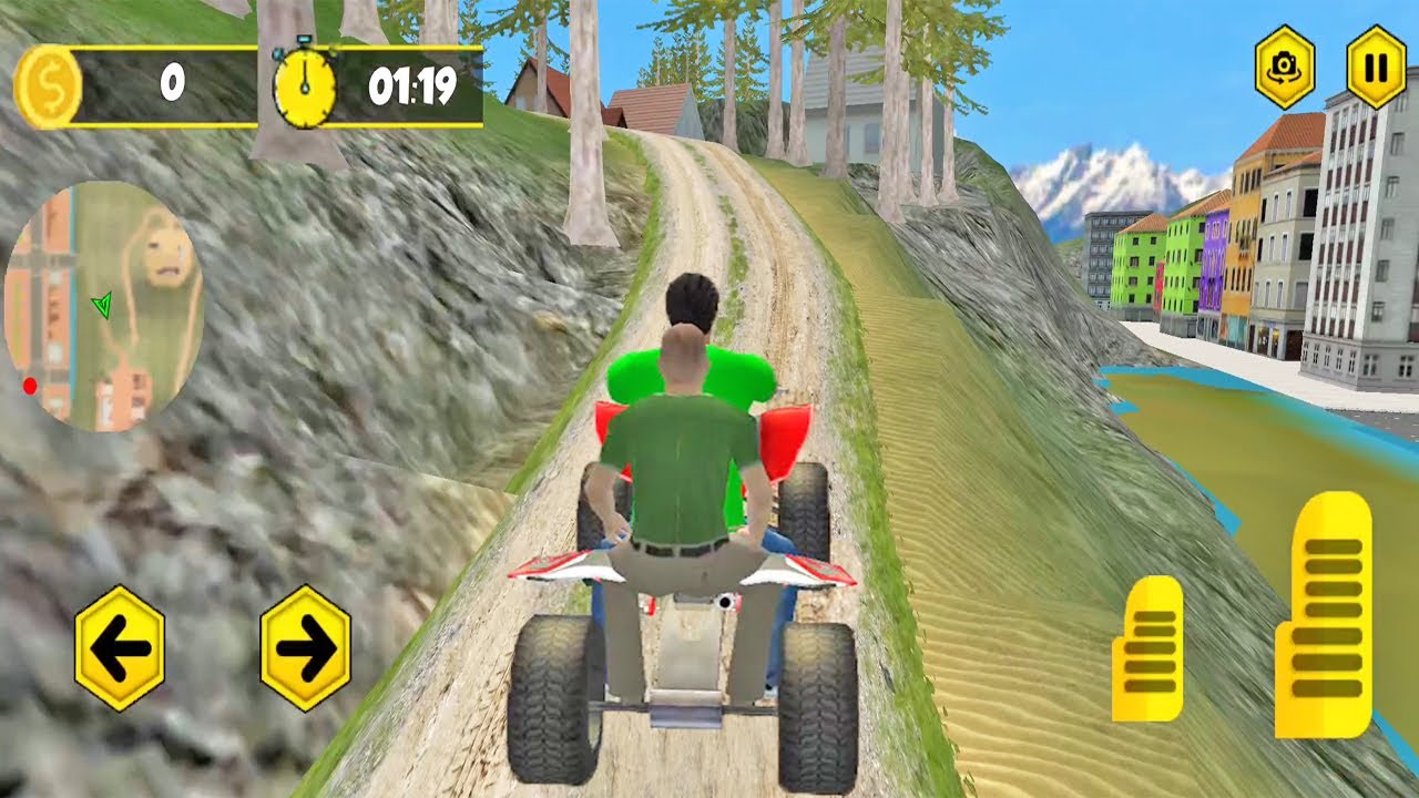 ATV Bike Taxi Top Mountain Uphill Driving Game | ATV Bike Game | Android Game | Mountain ATV Bike