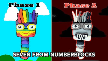 Making Sprunki OC Seven from NumberBlocks Phase 2 #sprunki #sprunkioc #incredibox  #numberblocks