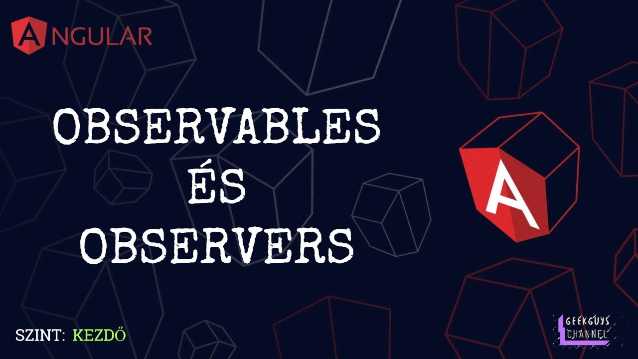 Angular: Observables(szint:kezdő) - YouTube