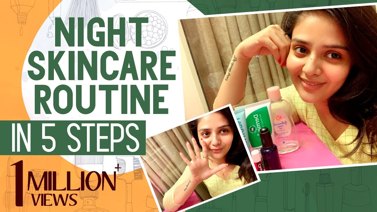 Night Time Skincare Routine In 5 Steps | Makeup Removal | Anchor Sreemukhi LifeStyle | Sreemukhi
