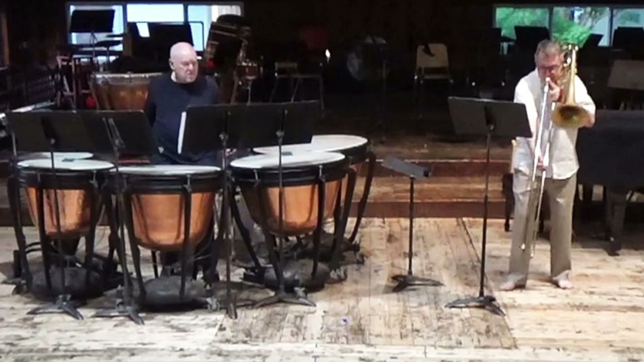 Robert Rønnes Dragons Teeth for Basstrombone and Timpani  Worldpremiere