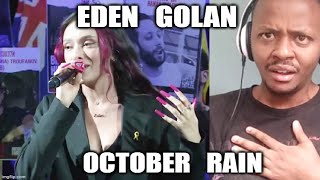 EDEN GOLAN REACTION עדן גולן עם השיר "גשם של אוקטובר" בכיכר החטופים תל אביב REACTION