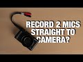 How to record TWO 3.5mm mics straight to camera (without a device like the Zoom H5 H6)
