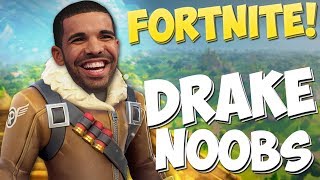 FUNNY FORTNITE WIN! Drake Noobs! (Fornite Battle Royale)