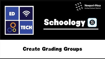 Schoology: Create Grading Groups
