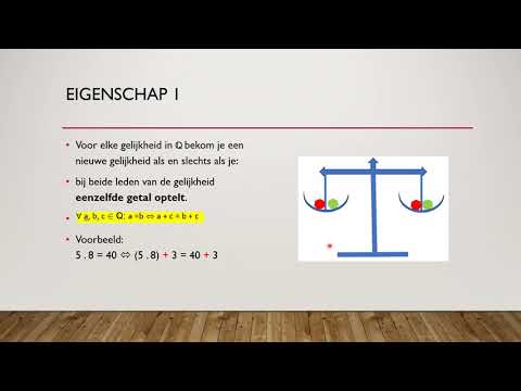 Wiskunde videoles 73 - G6: Gelijkheden eigenschappen + begrip