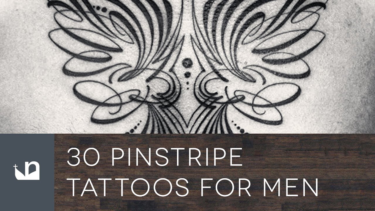 30 Pinstripe Tattoos For Men YouTube