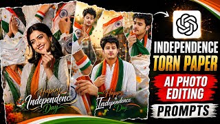 Independence Day Torn Paper Photo Editing | Independence Day Ai Photo Editing 2026 screenshot 2