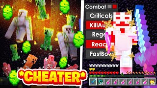 Killing a RAGE HACKER in MASSIVE Minecraft Factions Fight..! (BANNED)