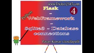 Python: Flask Web Frame Work - Create a web application - Part 4