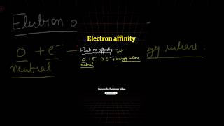 Electron affinity #chemistry #shorts #education