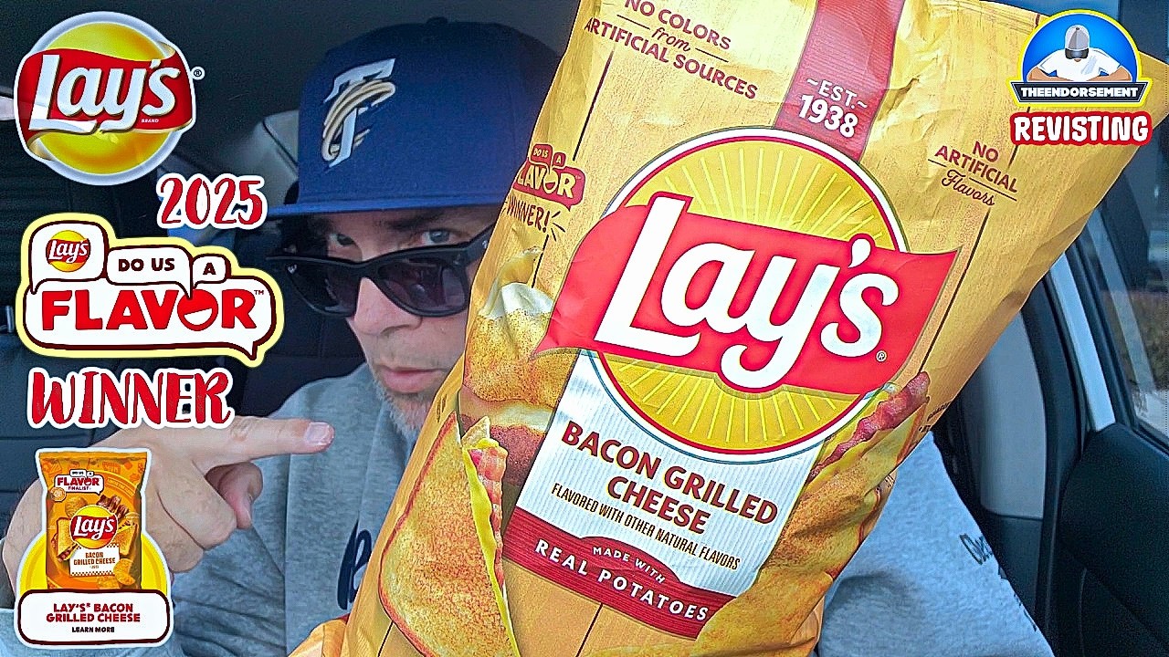 Обзор сэндвича Lay's® Bacon Grilled Cheese! 🥓🧀 | Победитель конкурса Do Us A Flavor 2025! | theen...