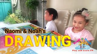 Drawing of Naomi and Noah