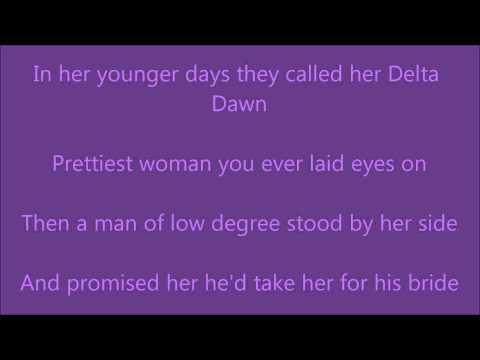 Delta Dawn (with lyrics on screen)