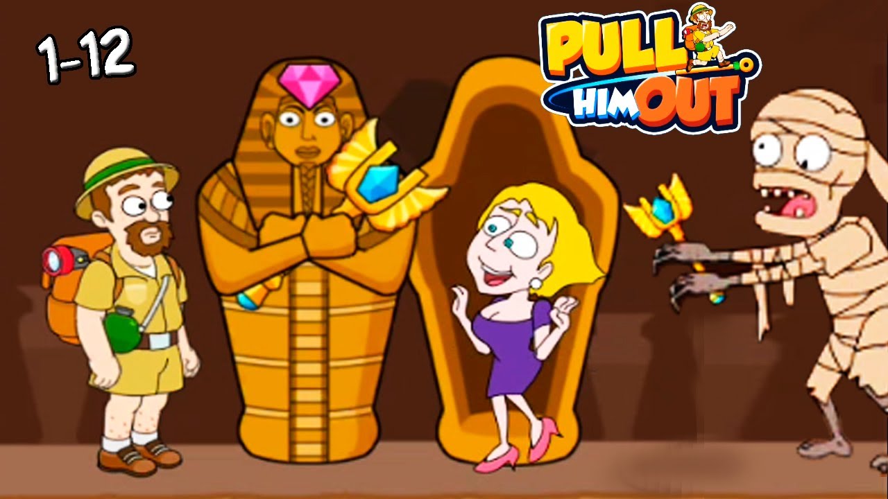Pull Him Out Вытащи Его - прохождение логической игры на андроид Уровень 1-12