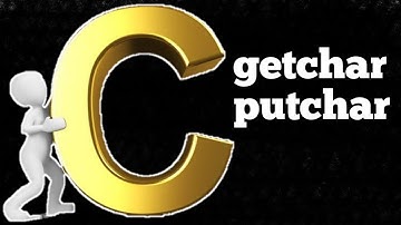 How to use getchar function in c | putchar function in c