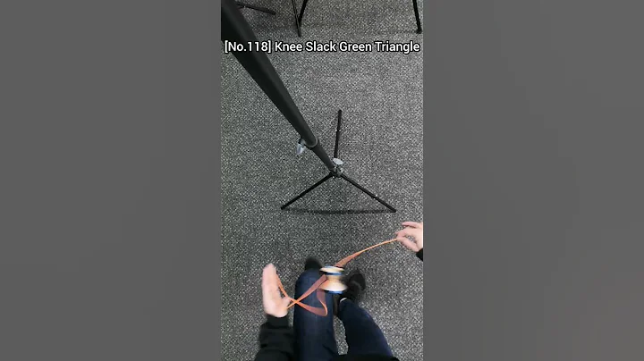 [No.118] 🪀Today's Yo-Yo Trick & Tutorial:Knee Slack Green Triangle #yoyo #yoyotricks #1A #ヨーヨー