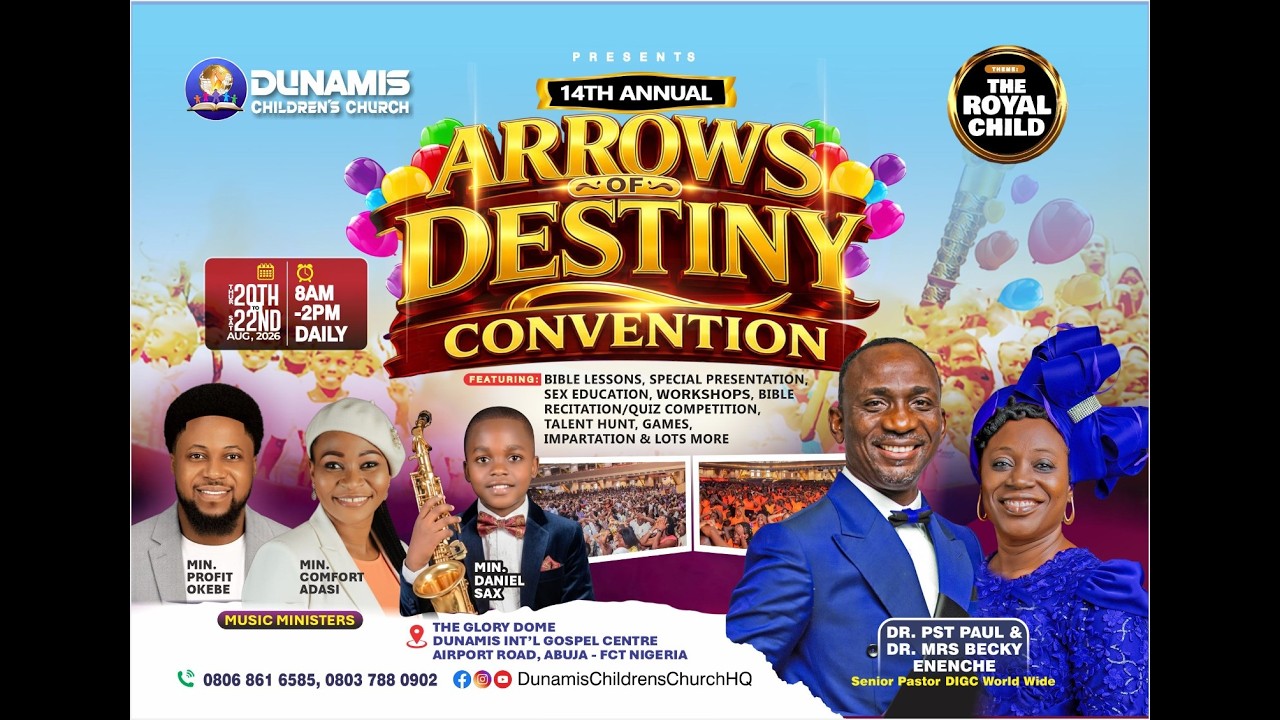 14TH ANNUAL ARROWS OF DESTINY CHILDREN'S CONVENTION 2026 || DAY 2 || 21-08-2026
