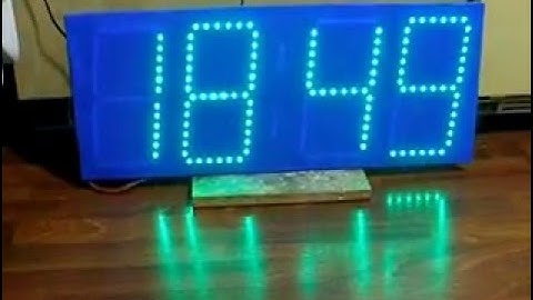 Часы с эффектами и анимированными переходами на светодиодной ленте