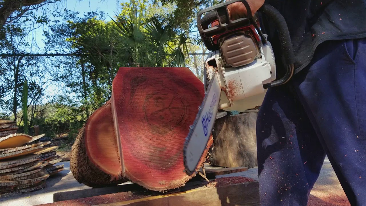 STIHL MS 880 ported - YouTube