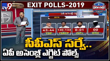 Exit Polls : CPS survey predicts 130 seats to YCP - TV9