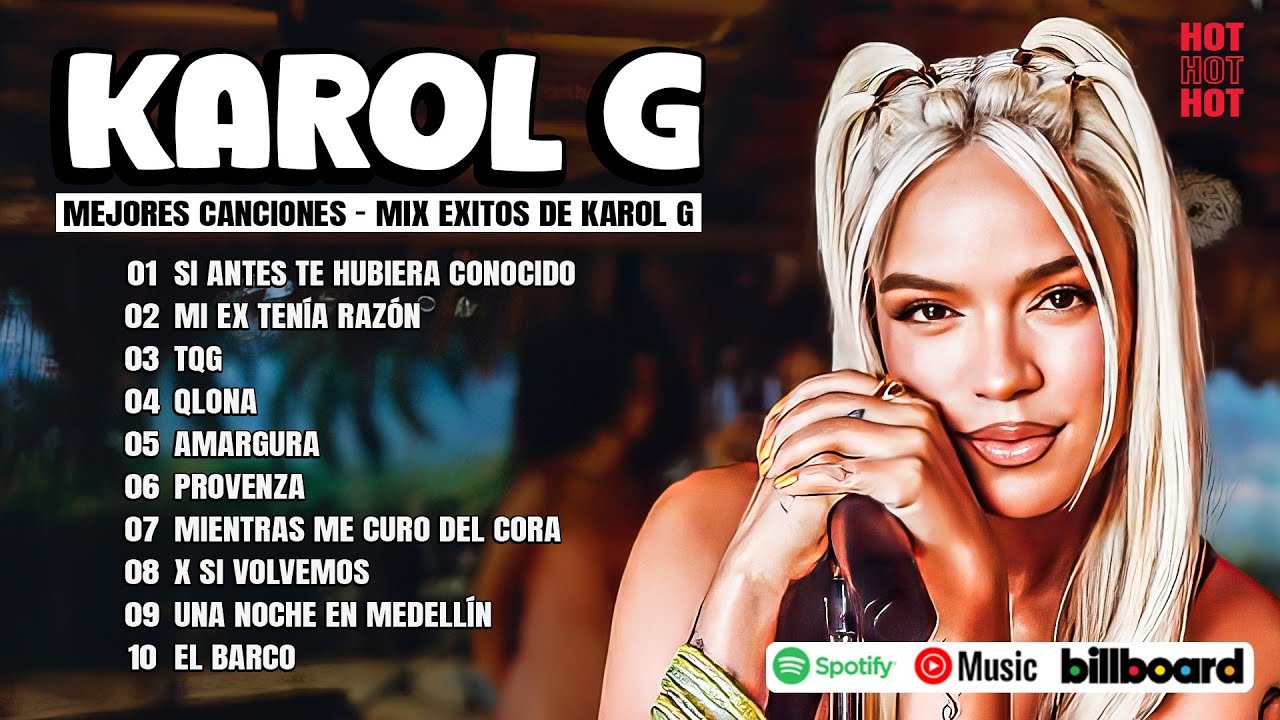 Karol G Grandes Éxitos Mix 2024 -  Lo Más Popular de Karol G - Canciones de Karol G