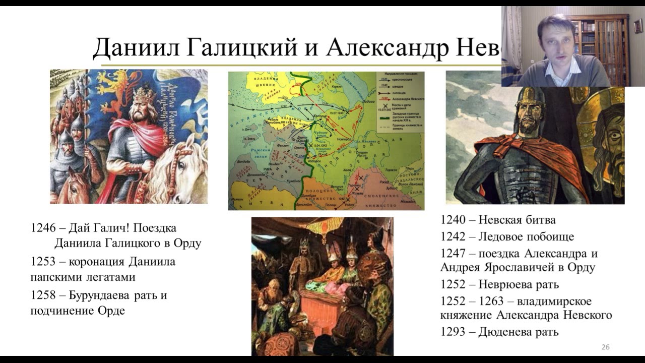 Внутренняя и внешняя политика даниила. Даниил Галицкий и Александр Невский. Даниил Романович Галицкий