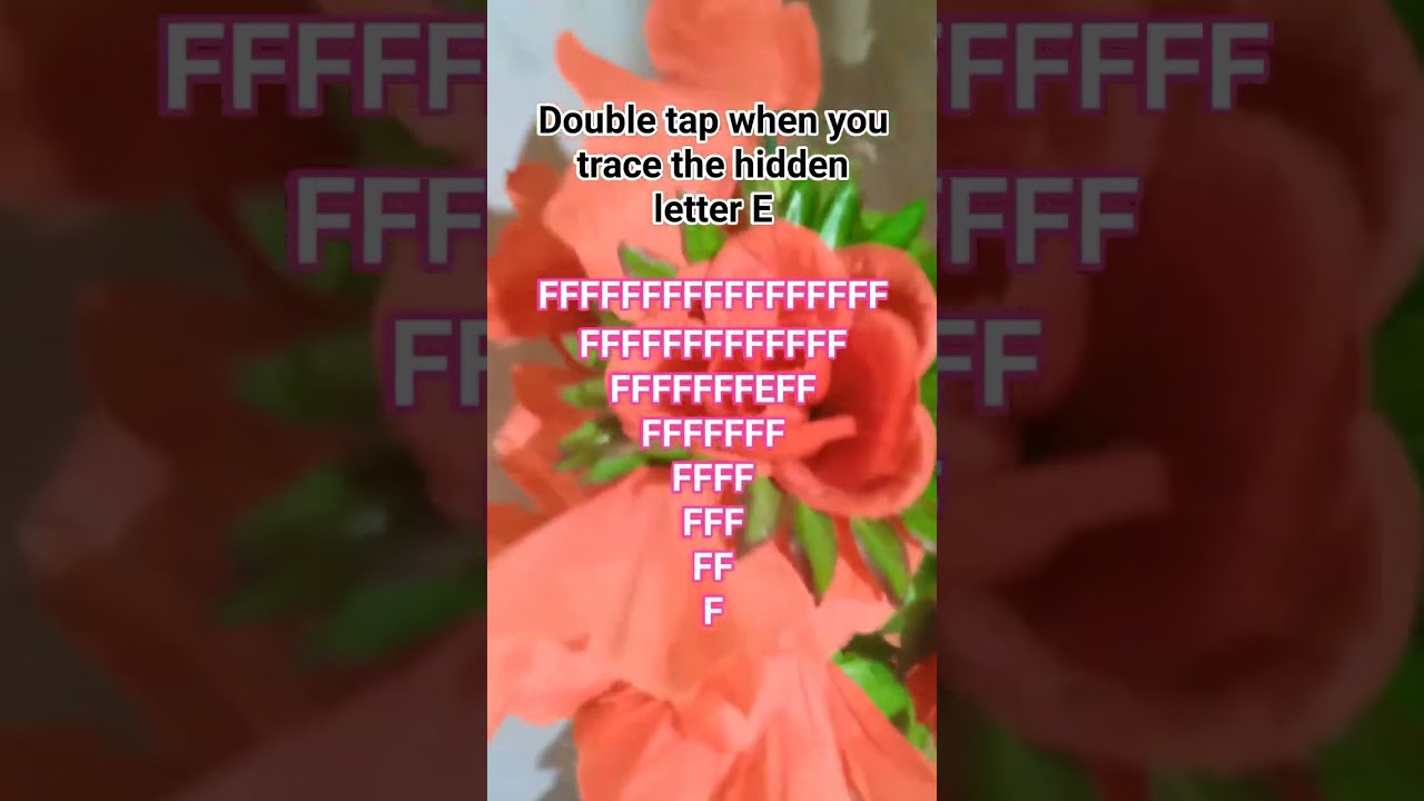 Find the hidden letter "E"