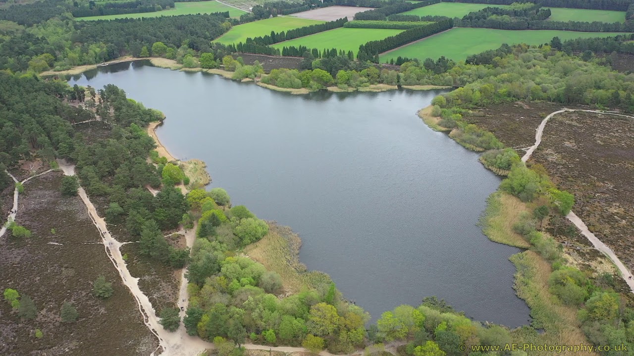 Frensham Little Pond & Great Pond, May 2019 - Mavic 2 Pro - 60fps (Drone Footage)