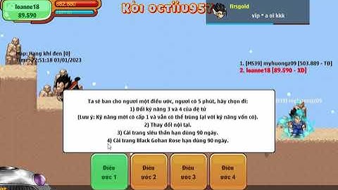 Ước ngọc rồng băng đổi skill đệ lần 2 _ Ngọc rồng online sv5