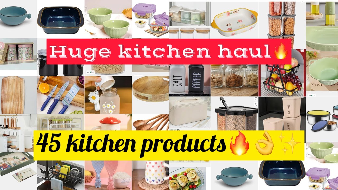 45 kitchen products 🔥👌| Flipkart haul | #flipkartfinds  #meeshohaul 