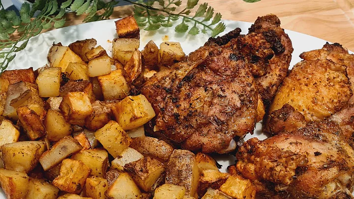 How to Make Air Fryer Chicken and Potatoes Using a The Ninja Foodi.