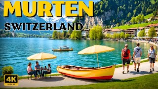 Murten, Switzerland  Walking tour 4k lakeside promenade