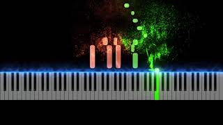 Mozart Sonata No 8 D major, KV 311   3  Movement. Piano Tutorial With 4K visualization