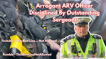 BANNED Badge Removed. Honorable Sergeant Humiliates Armed Response Officer.