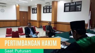 Pertimbangan Hakim Dalam Memutus Perkara dikabulkan atau di tolak