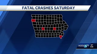 Iowa State Patrol investigates four fatal crashes over the weekend
