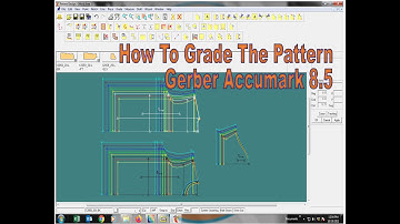 How To Grade The Pattern in Gerber Accumark / Pattern Grading / Tutorial
