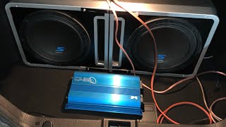 JP8 Amplifier and Dual Alpine Halo box Type S 12 “ subwoofers PROJECT