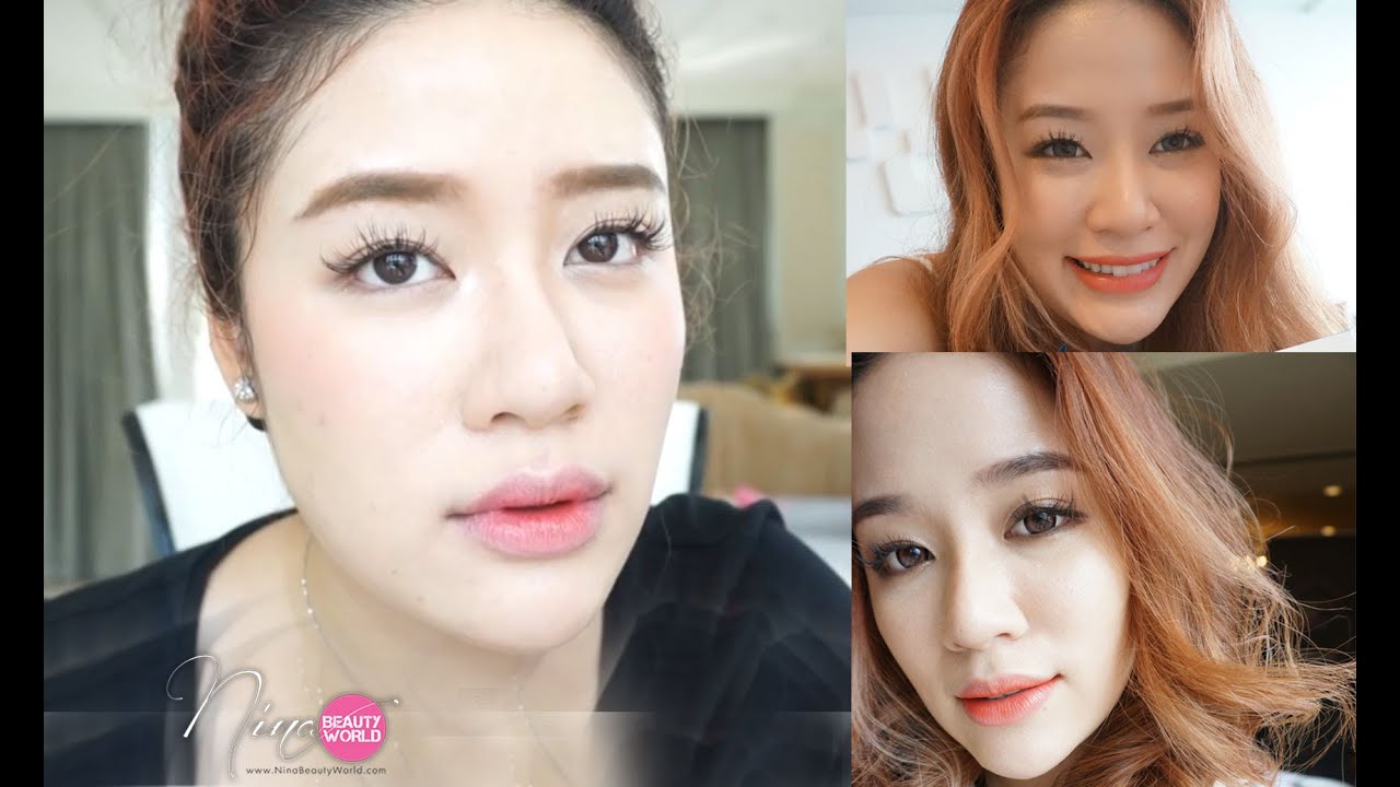 HOW-TO || แต่งหน้า+รองพื้น ให้ผิวฉ่ำวาวเงาเหมือนสาวเกาหลี || NinaBeautyWorld