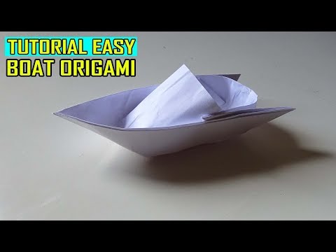 Cara Membuat Origami Perahu Layar Dengan Cepat. 