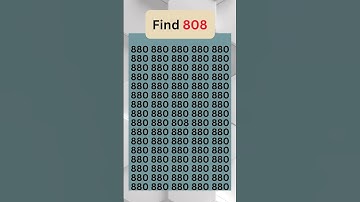 “Only Geniuses Find 808! 🤯”