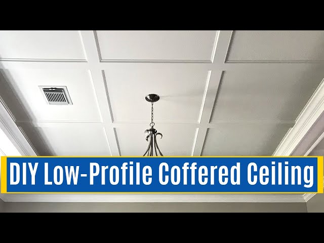 Install A Flat Coffered Ceiling Low