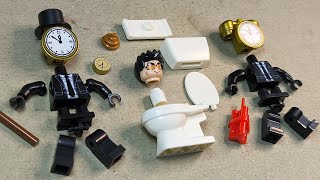 Lego skibidi toilet multiverse | chief clockman, alarm clockman vs skibidi | minifigures lego