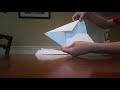 Beginners paper airplane