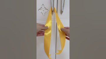 Best idea to decor door handle 😃 || #satisfyingvideo #shorts #ribbonbow  #homedecor